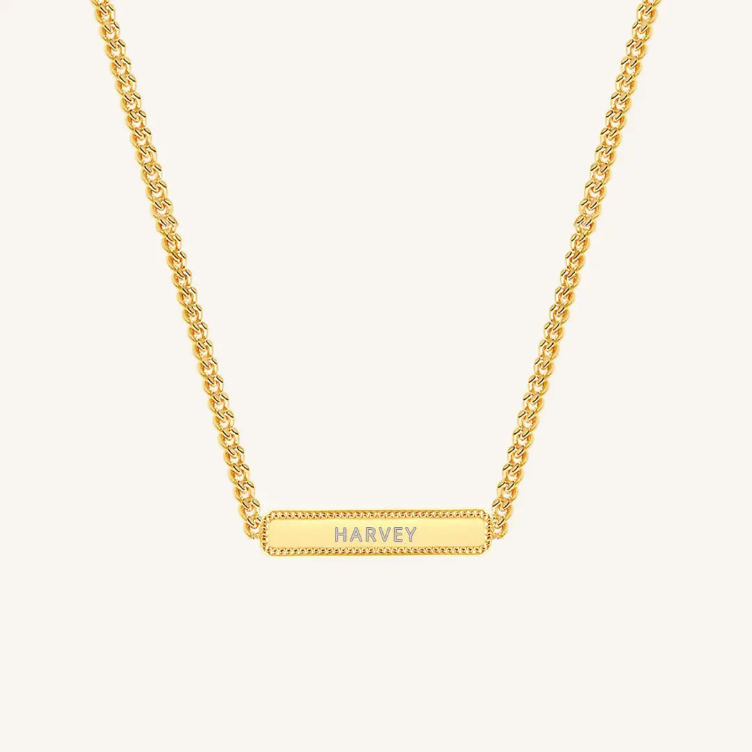 Etch Name Necklace