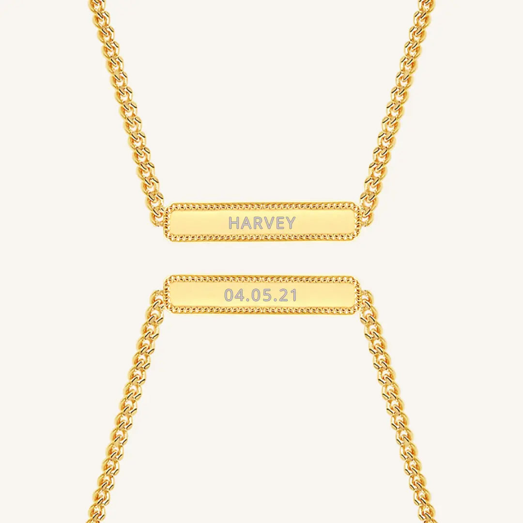 Etch Name Necklace