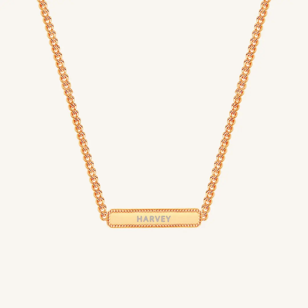 Etch Name Necklace