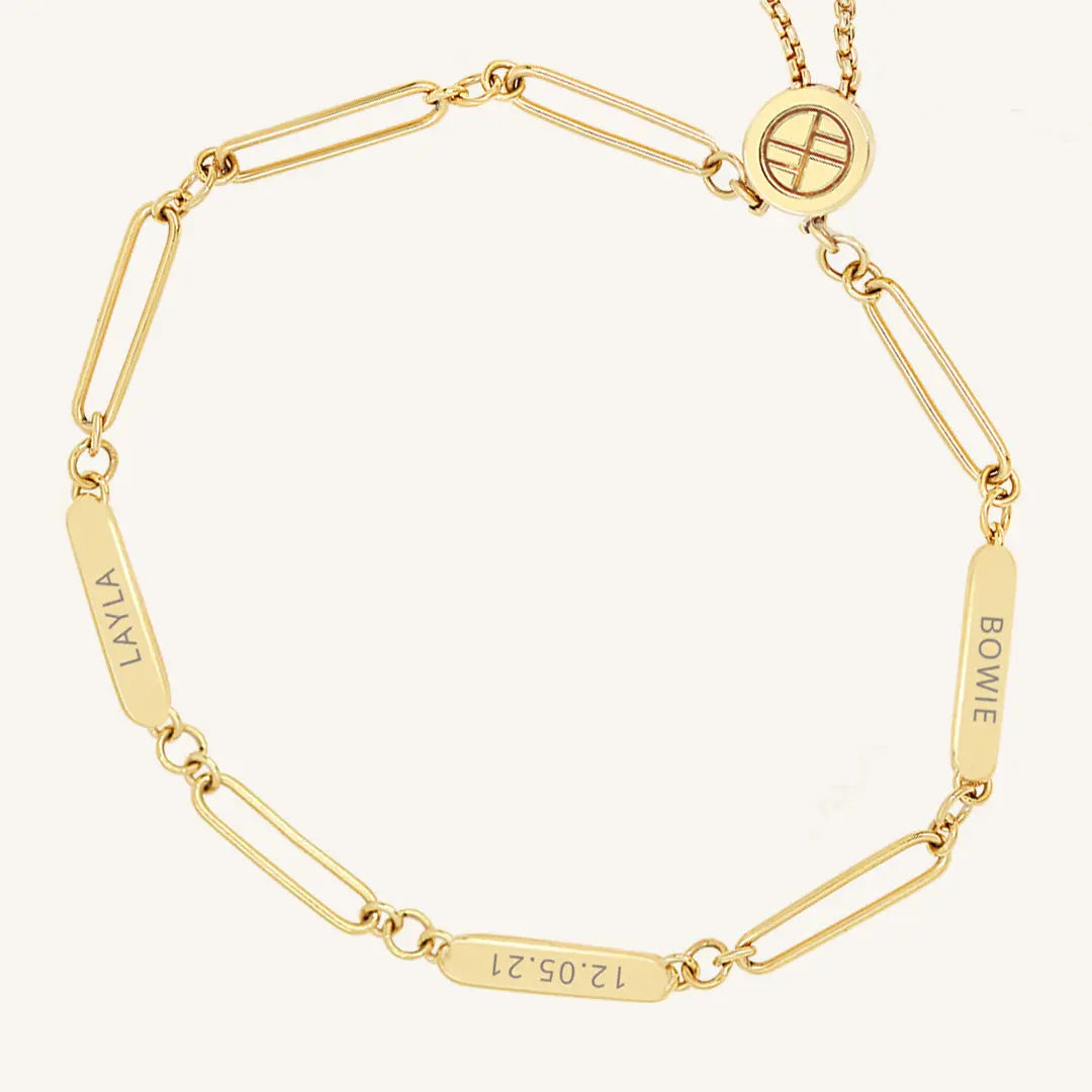 Etch Chain Bracelet 3 Panels