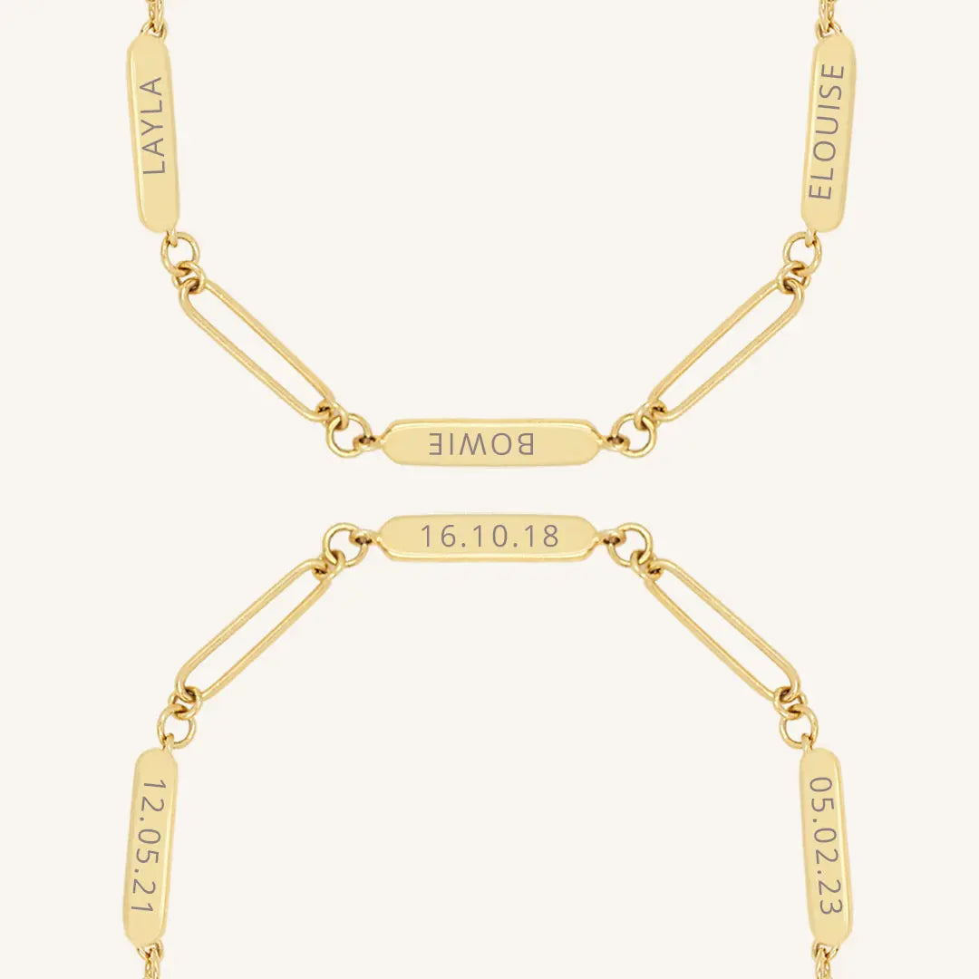 Etch Chain Bracelet 3 Panels