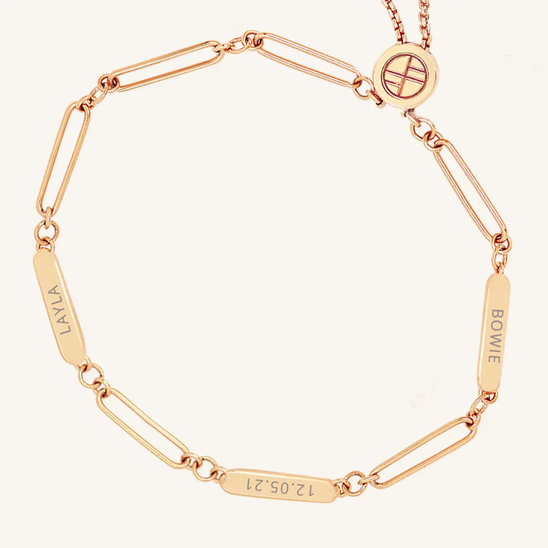 Etch Chain Bracelet 3 Panels