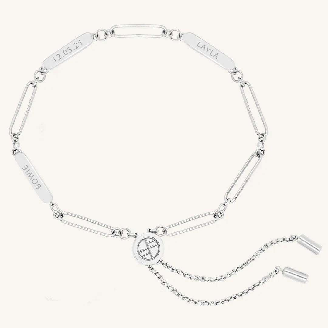 Etch Chain Bracelet 3 Panels