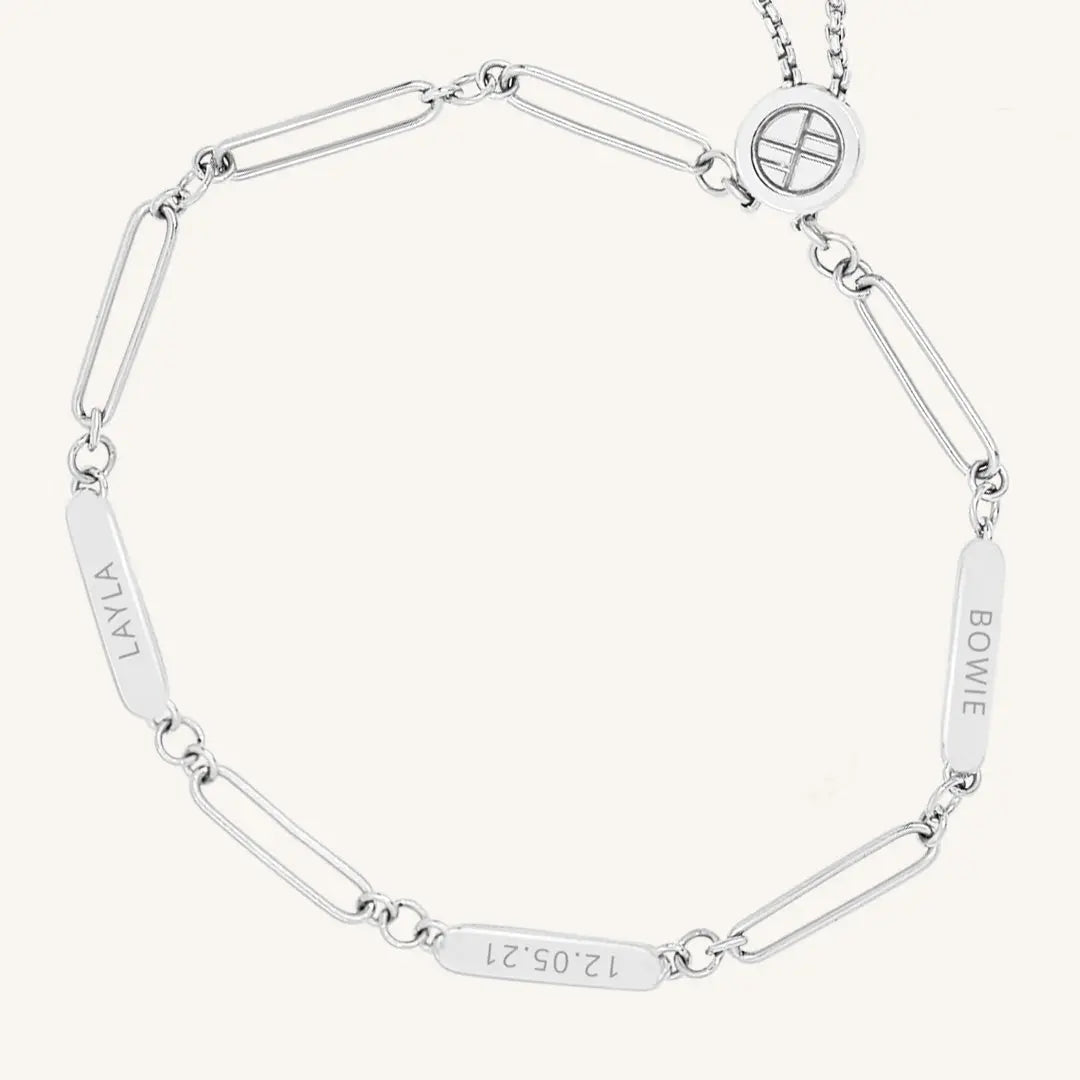 Etch Chain Bracelet 3 Panels