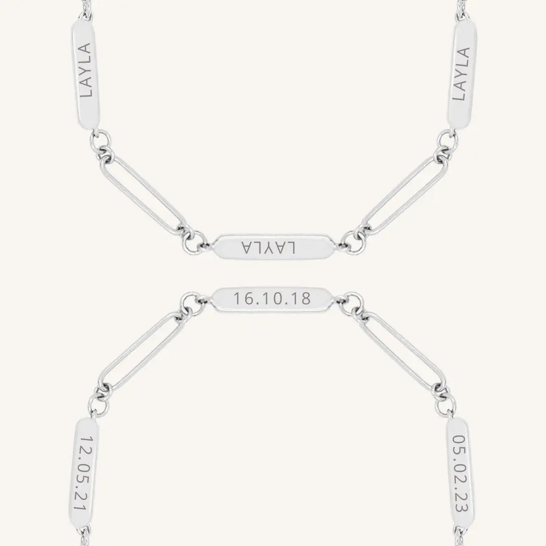 Etch Chain Bracelet 3 Panels