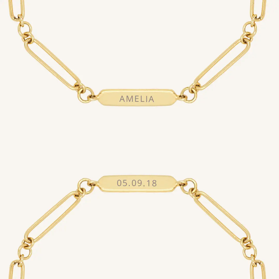 Etch Chain Bracelet