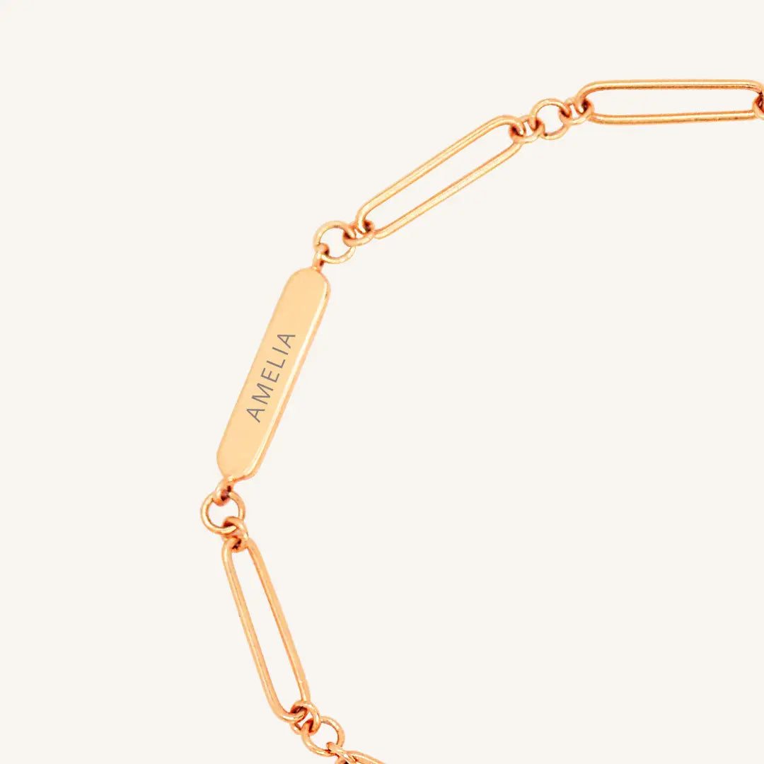 Etch Chain Bracelet