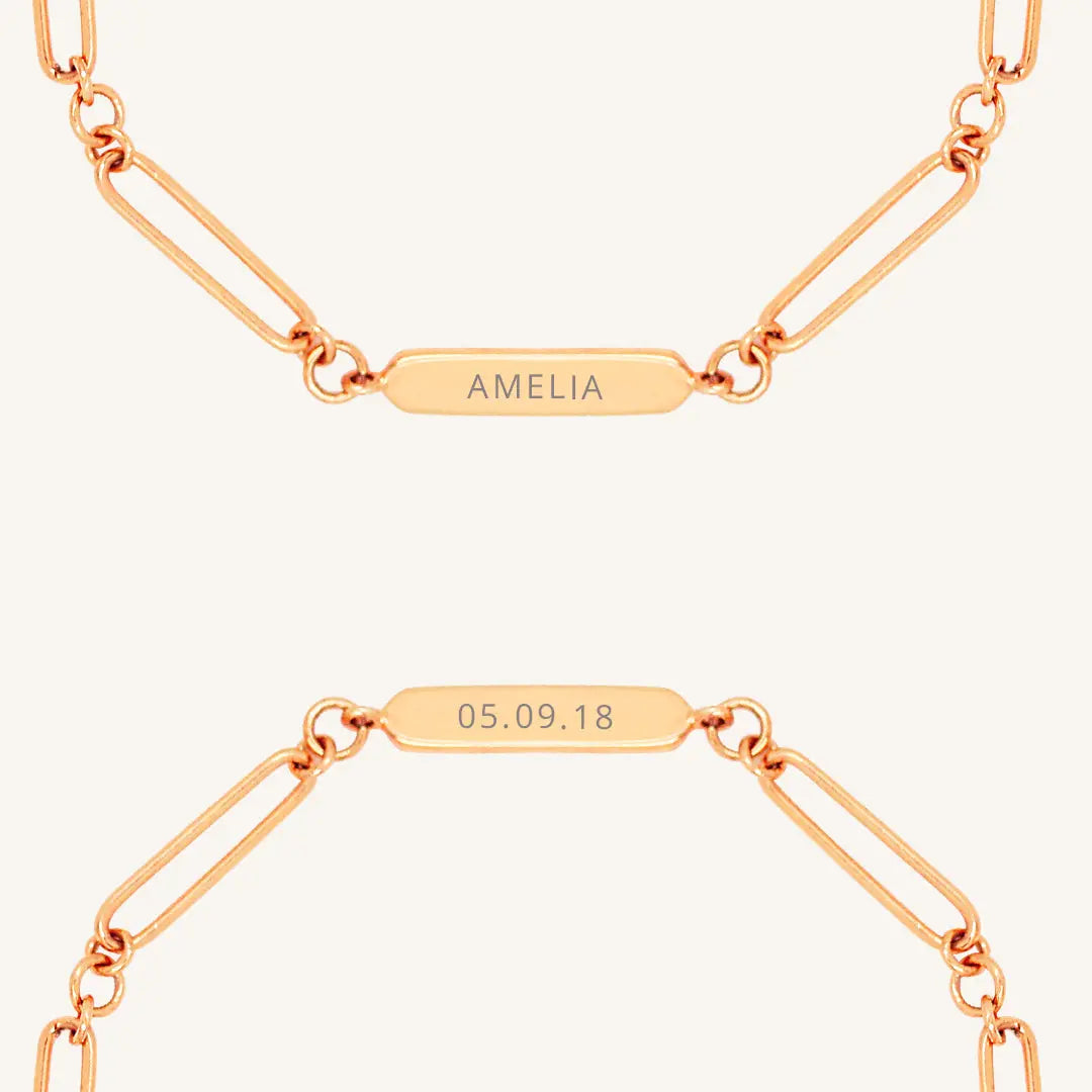 Etch Chain Bracelet