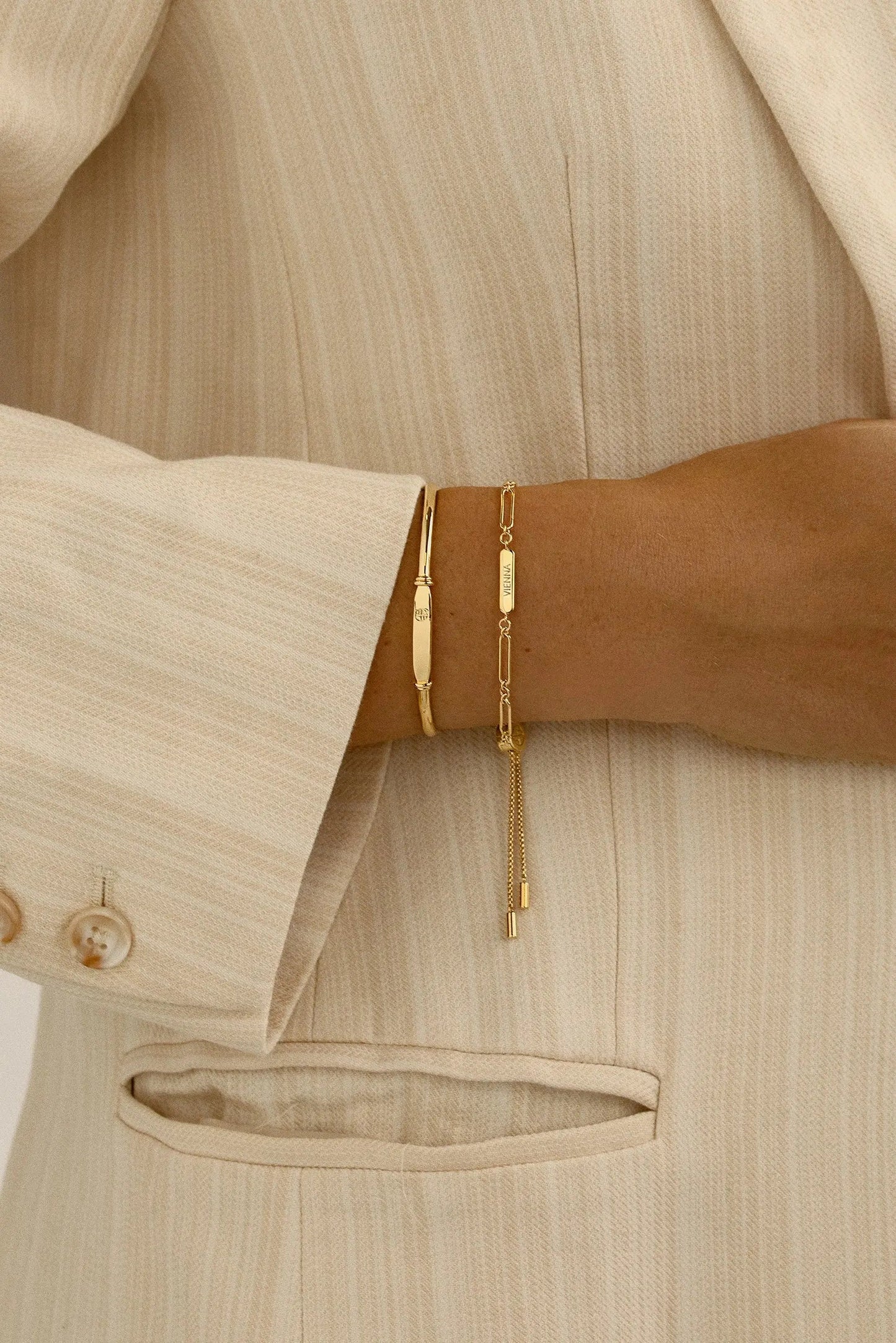 Etch Chain Bracelet