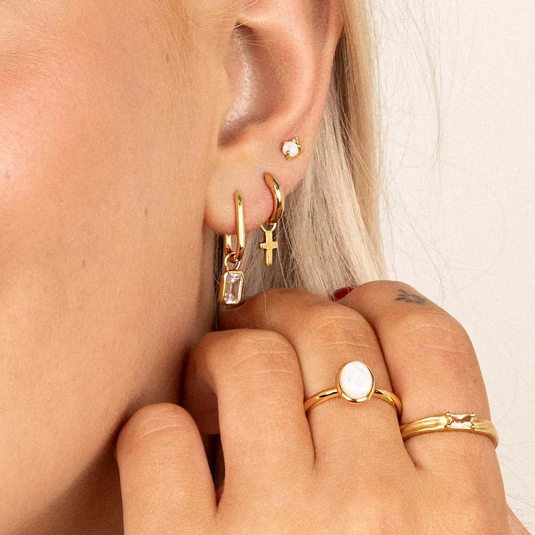 Radiant Hoop Charm (Set of 2)