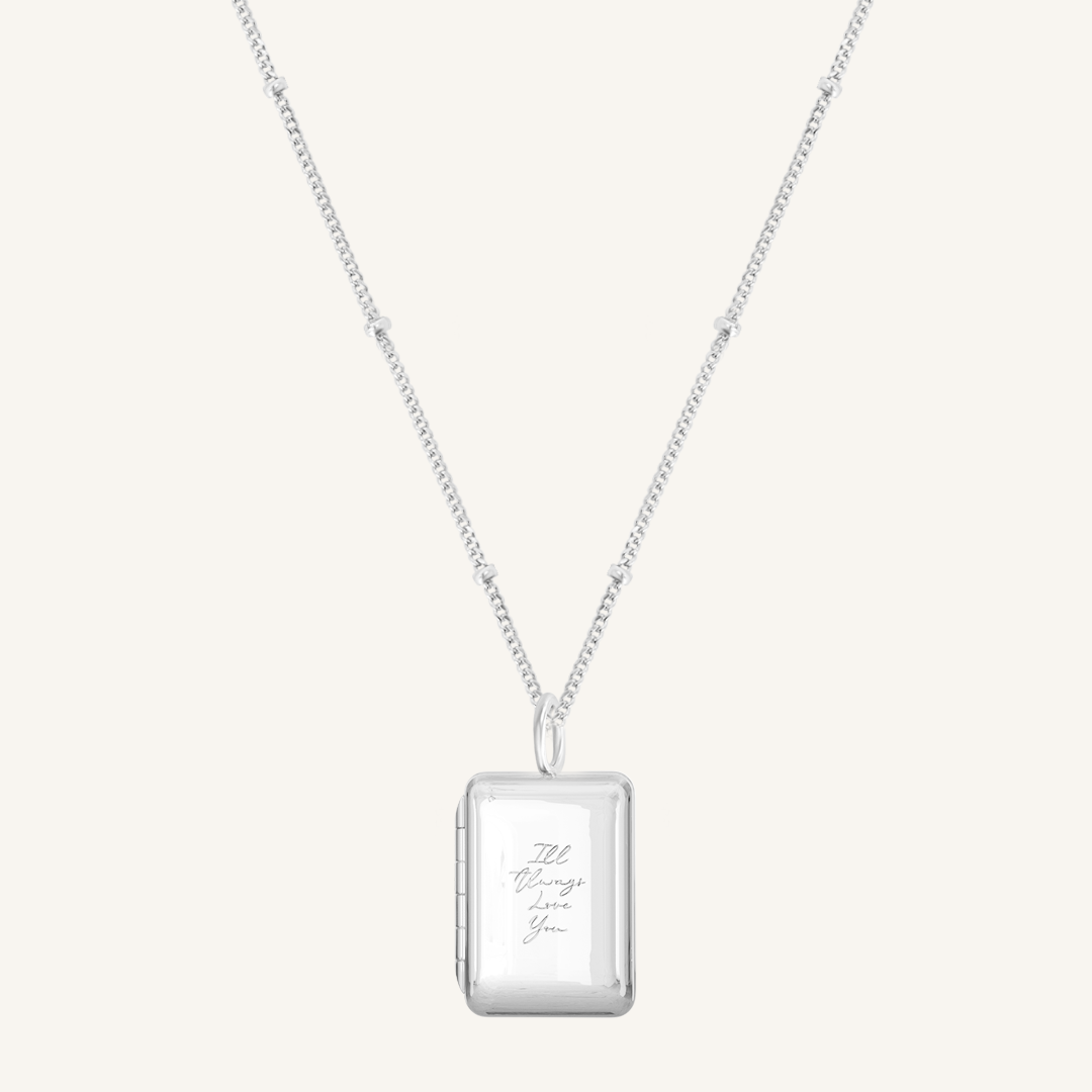 Etch Story Photo Locket Necklace