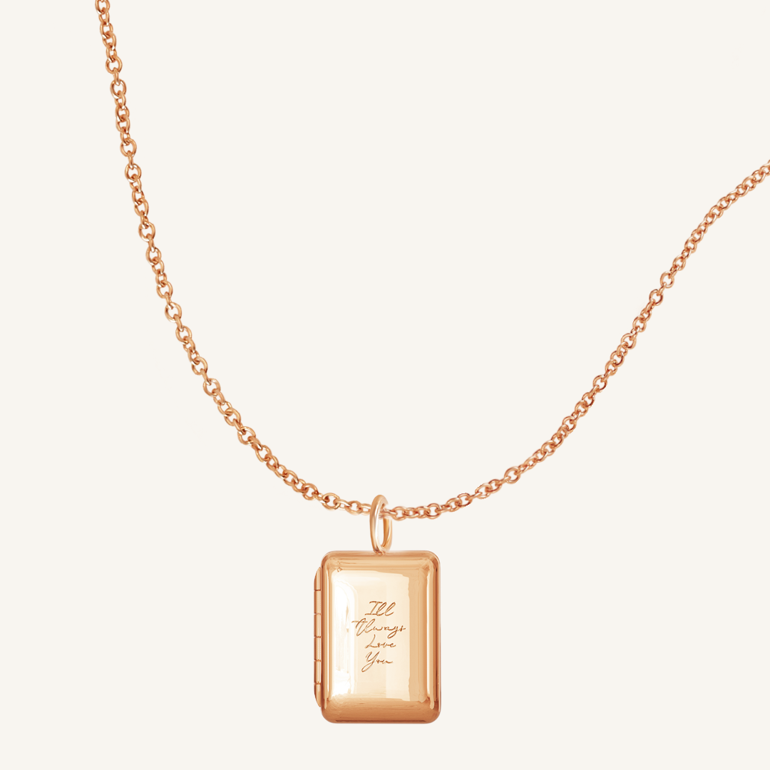 Etch Story Photo Locket Necklace