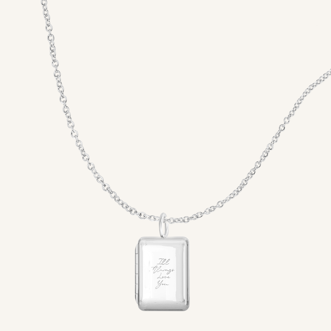 Etch Story Photo Locket Necklace